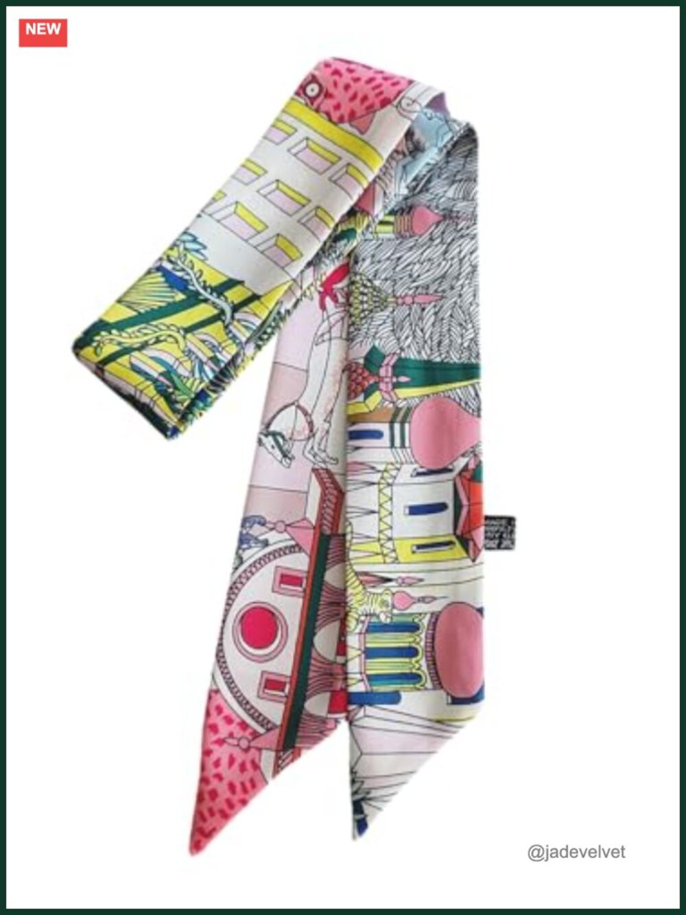 Silky Satin Skinny Scarf for Women - Hair, Neck & Bag Handle
